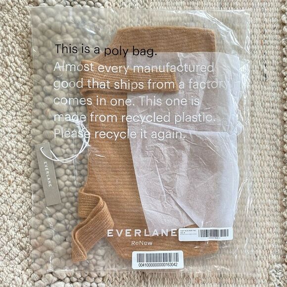 Everlane The Cozy-Stretch Tank In Camel Size Medium Wool Blend NWT - Picture 8 of 9